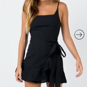 Love lane mini dress black